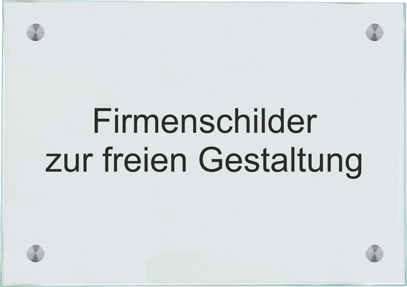 Firmenschilder freie Textwahl - Entwerfen Sie Ihr eigenes Außenschild!